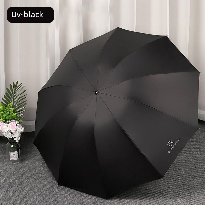 Women's High-End Sunshade Umbrella, Dual-Use for Sun and Rain, Double-Person Sun Umbrella with Black Coating for Sun Protection, 70% off Umbrella