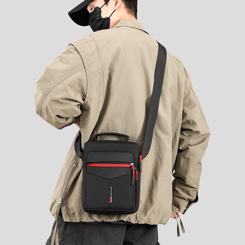 Elegant Men's Messenger Bag - Fashion Oxford Crossbody Shoulder Purse with Lightweight Design