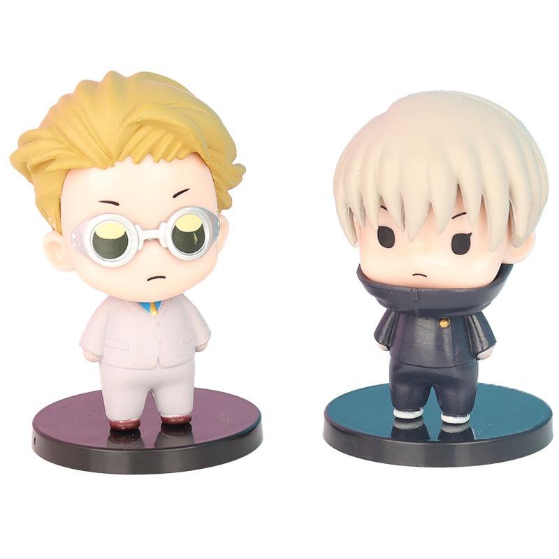 8 pz Versione Q Jujutsu Kaisen Itadori Yuji Ryomen Sukuna Gojo Satoru Figura Decorazione Torta Bambola Ornamenti Scrivania Auto Giocattolo Regalo