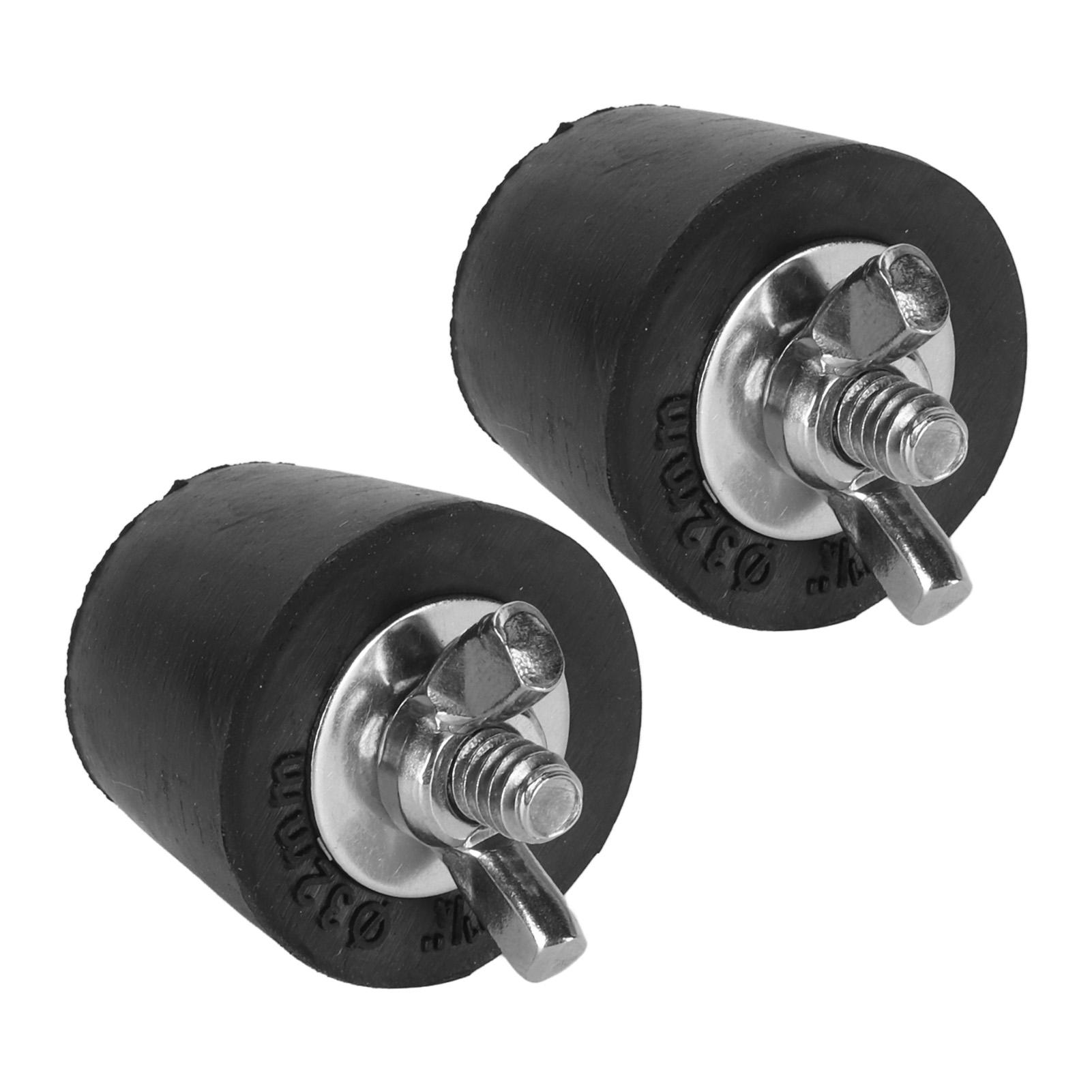 2PCS Pool Winterizing Plug Rubber Stainless Steel Pool Winter Expansion Plugs for Swimming Pool Pipework Winter Fittings