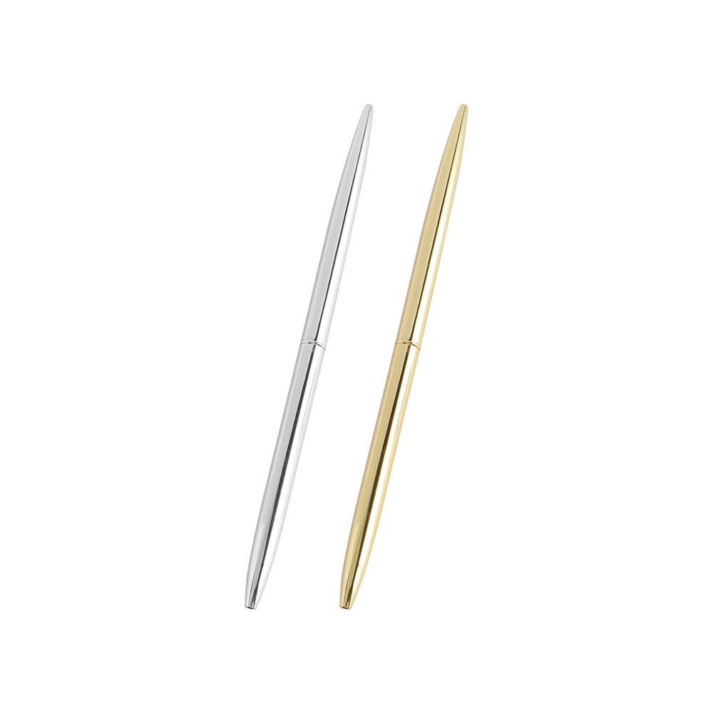 High Quality Commercial Stationery Rod Rotating Metal Ball Pen Slender Ballpoint Pen