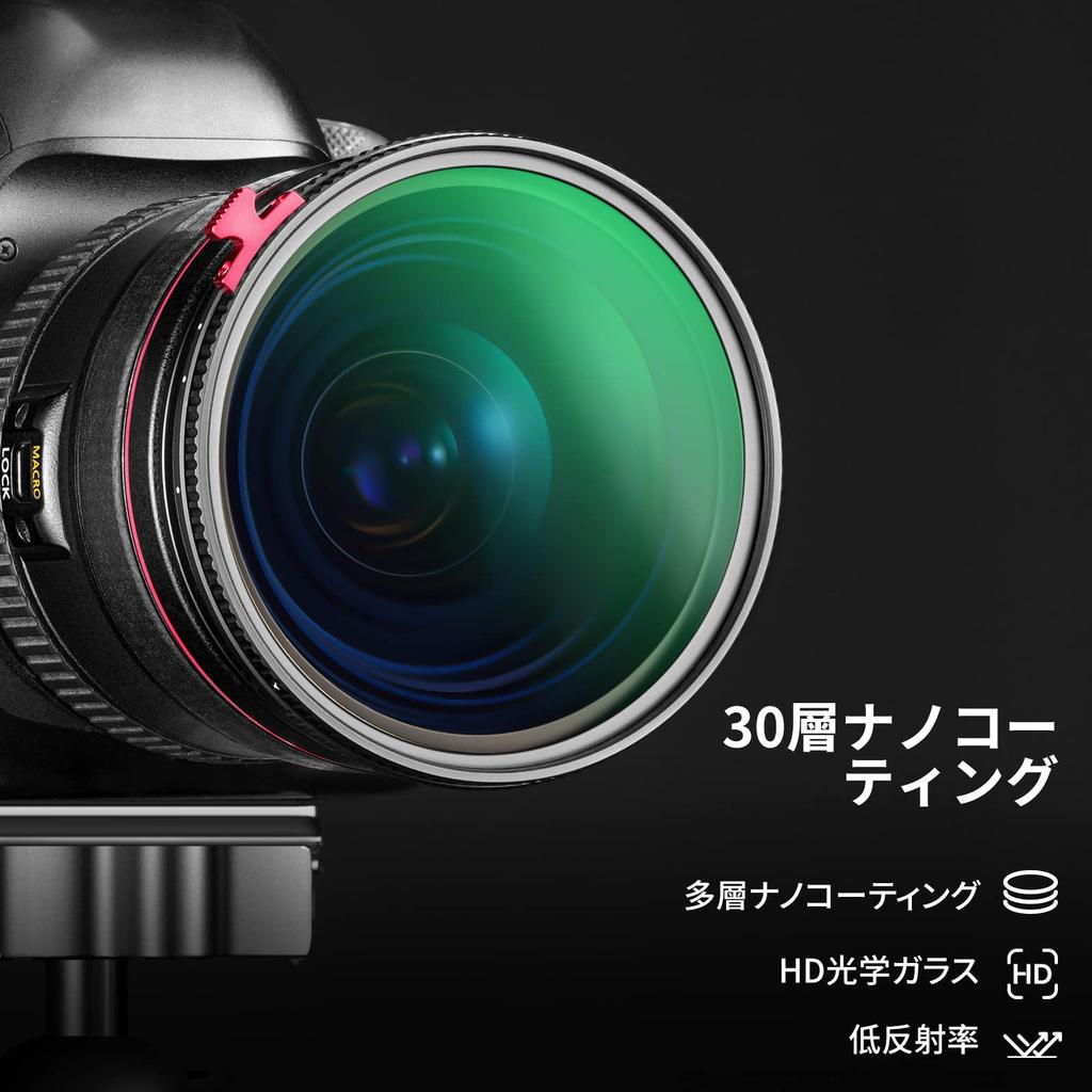 NEEWER 72mm Black Diffused Effect Variable ND HD Neutral Density Filter for Dreamy Cinematic No 1/4" Filter, 2-in-1 ND2-ND32 Filter, Effects,