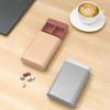 6 Grids Rectangle Medicine Box Pill Organizer Dustproof Compact Portable Small Airtight Pill Carrier Case Tablet Holder