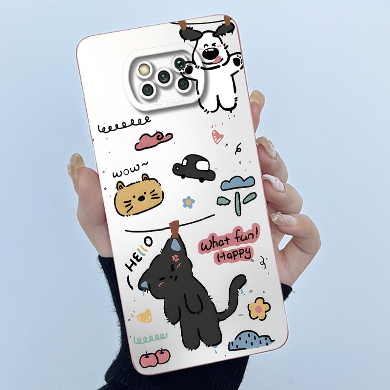 Case For Poco X3 Pro / Poco X3 NFC Sweet Girls Cats Silicone Soft Back Cover For PocoX3 X3Pro X3NFC Bumper Protective Casing