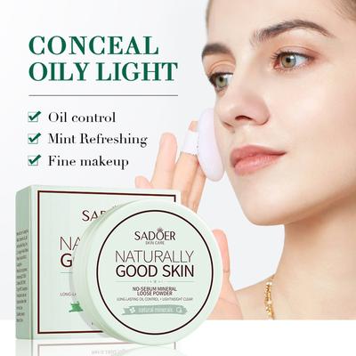 Mineral Setting Water Delicate Loose Powder Light and Light Concealer Powder Whitening Oil Control Water Loose Powder Is Not Easy To Stick Powder