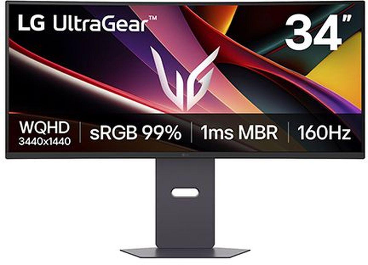 LG Ecran PC Gamer Incurv&eacute; -  - 34'' - QHD - 160Hz - Dalle VA - 5ms - Ajustable en hauteur - 34G600A-B