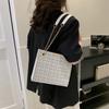 Chic Retro Large Capacity Tote Bag 2023 Summer New Fashion Chain Shoulder Bag For Casual Commute Crossbody