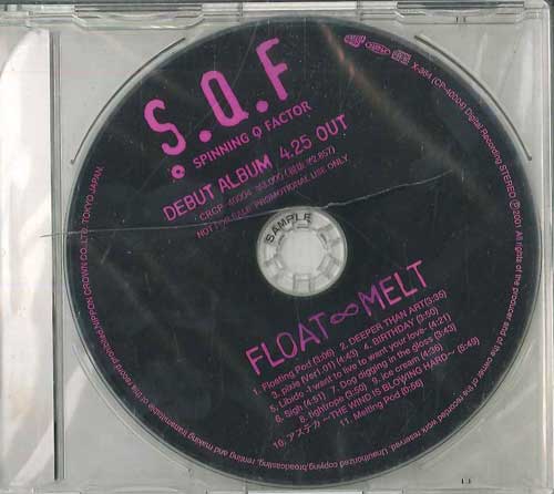 

CD S.Q.F - Float Melt X364 ALL RIGHTS OF T 2001 Japan Japanese Pop/Rock Used