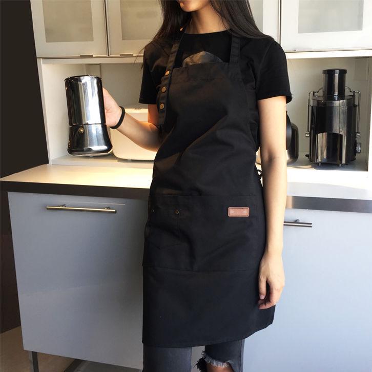 

Japanese Style Women s Waterproof & Oil-proof Milk Tea Apron - Custom Logo 83*70