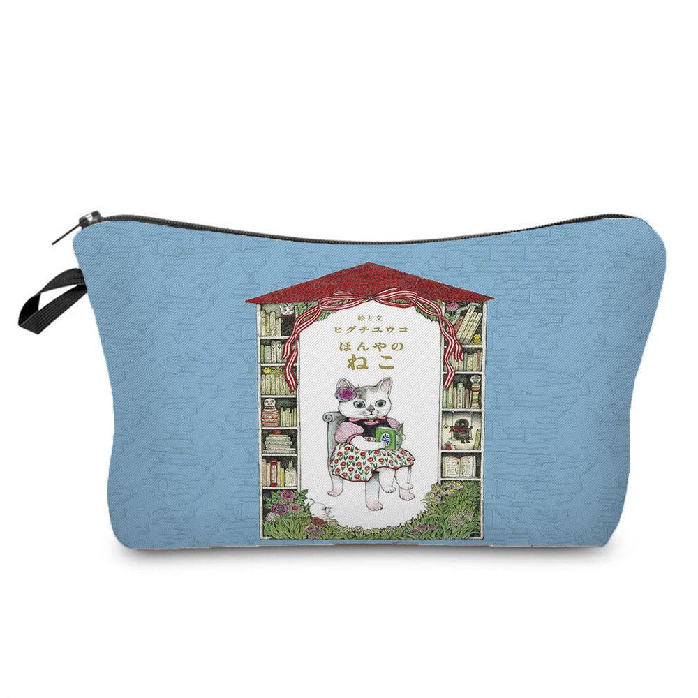 

Women Mushroom Print Cosmetic Bag Toiletries Organize Travel Storage Case 6371