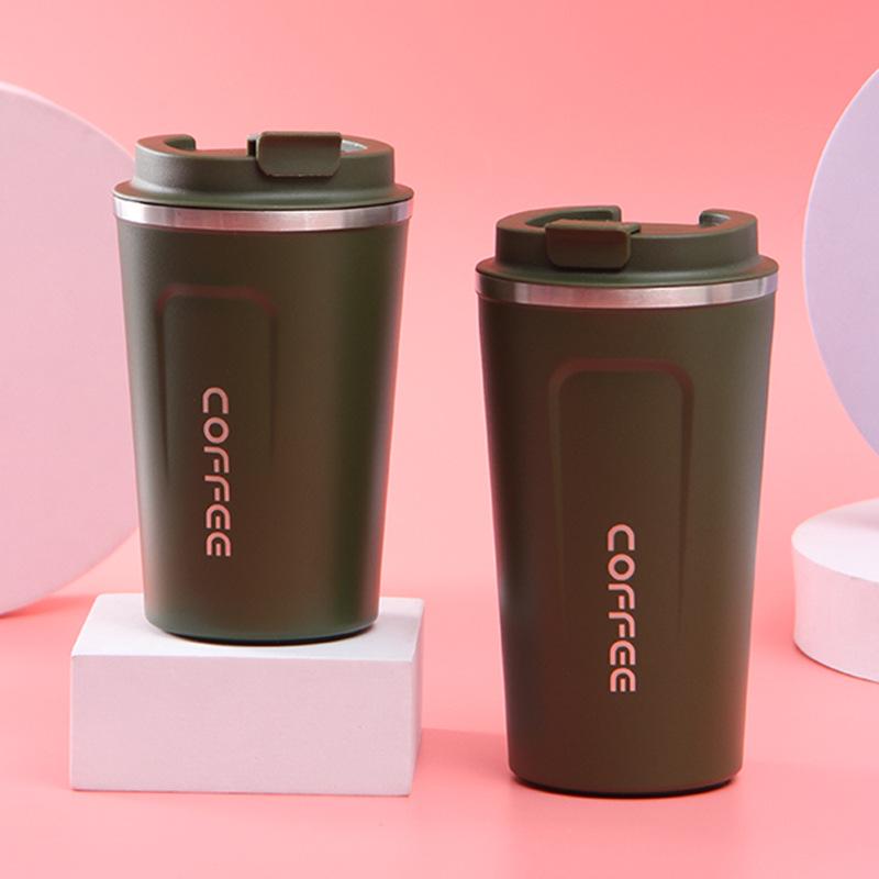 Stainless Steel Insulated Travel Mug - Portable Minimalist Design, Perfect Gift for Students