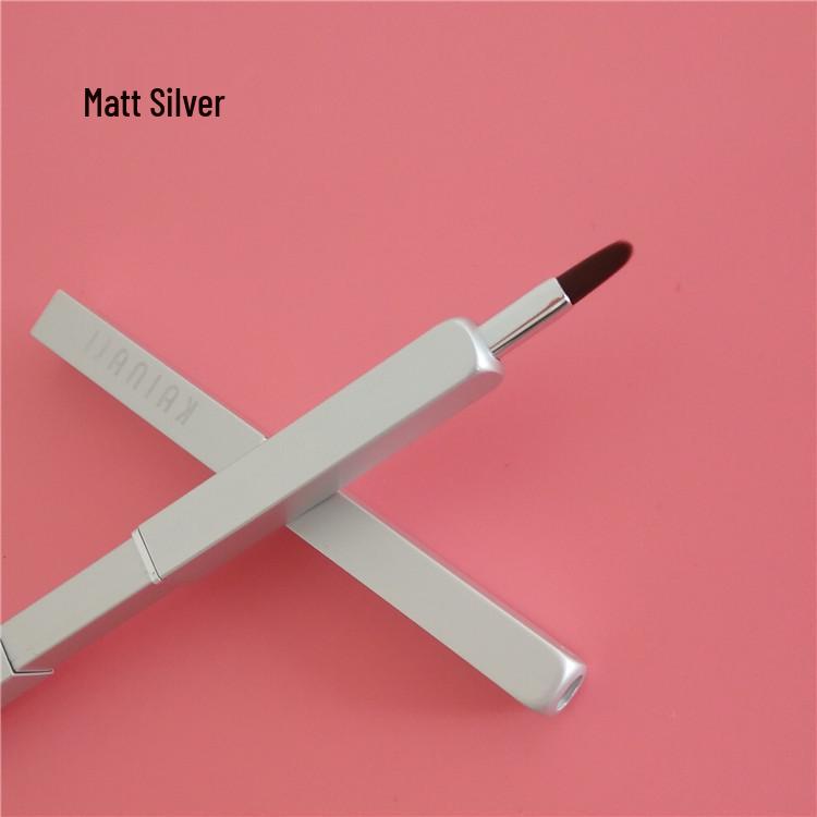 Retractable Lip Brush with Lid - Concealer and Lipstick Makeup Tool Compact