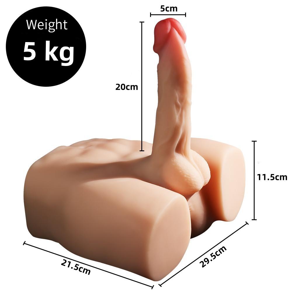 Adult's Masturbators Soft Unisex Gay Lesbian Simulation Dildo Homosexual Inverted Model Erotic Sex Toy