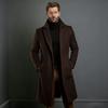 Multi-Color Wool Mid-Length Windbreaker Coat for Men – Available in Various Sizes
