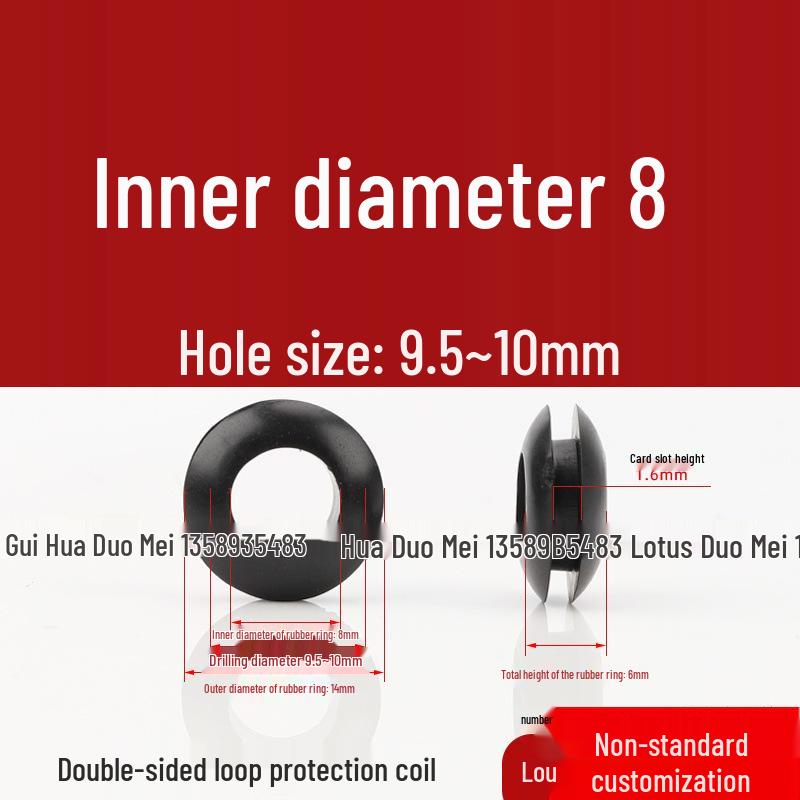 Industrial Dustproof Double-Sided Rubber Cable Grommet & Sealing Ring for Distribution Box