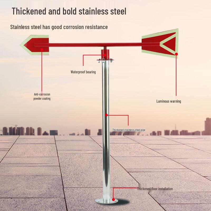 120cm Luminous Stainless Steel Outdoor Weather Vane