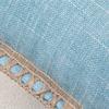 Deluxe Linen Trimmed Pillowcase Organic Burlap Fabric Sofa Cushion Case Textured Pillow Cover Luxury Home Decor