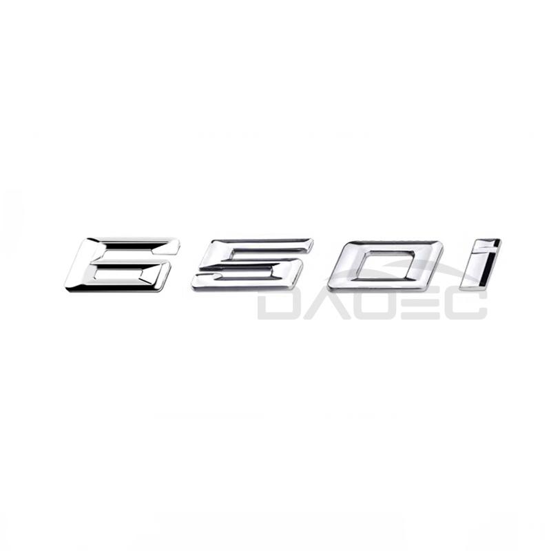 Auto 3D ABS Kofferraum Buchstaben Logo Plakette Emblem Styling Aufkleber Für BMW 6er Serie 630i 640i 645i 650i E63 E64 F06 F12 F13 G32