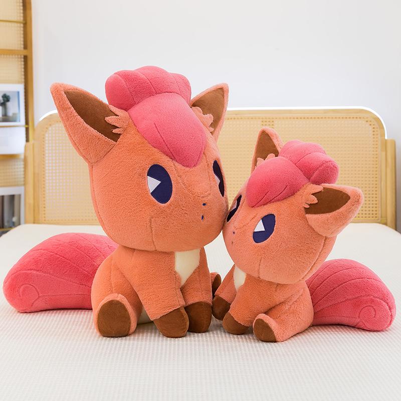 Q Version of the Six-tailed Red Fox Doll Pet Pokémon Series Plush Doll