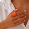 Hars Druppel Ring Meerkleurig Geometrische Vingerring Boho Sieraden Feest Accessoires Dames