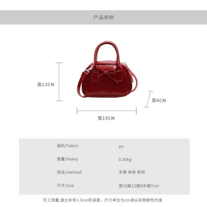 New niche high-end bag women's fashion portable shell bag bow pillow bag shoulder messenger bag