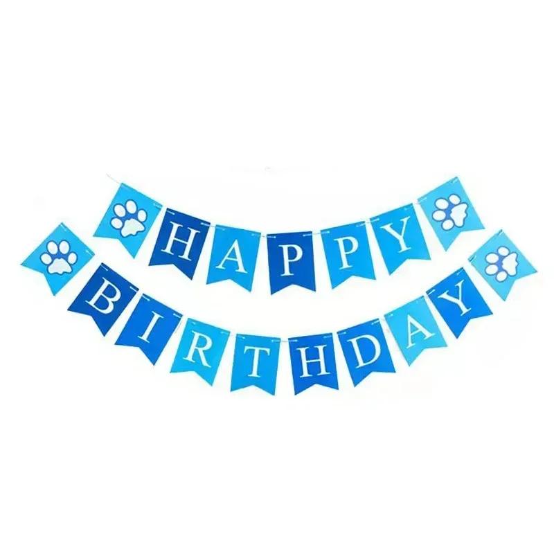 Pet Party Decoration Set Dog Birthday Triangle Scarf Hat Bow Tie Dog Birthday Decoration Suppliesdog Supplies