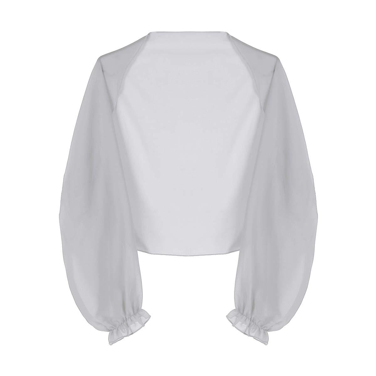 

Женское болеро с открытым передом и открытым передом, укороченные кардиганы, пляжная шаль, один размер One Size светло-серый