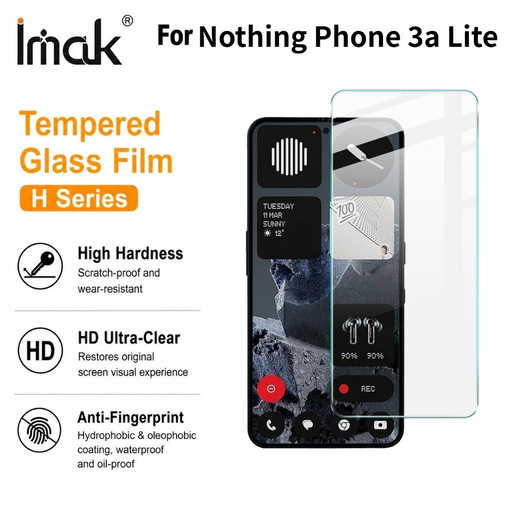 For Nothing Phone 3a / 3a Lite 5G Tempered Glass IMAK H Screen Protector Film Support Fingerprint