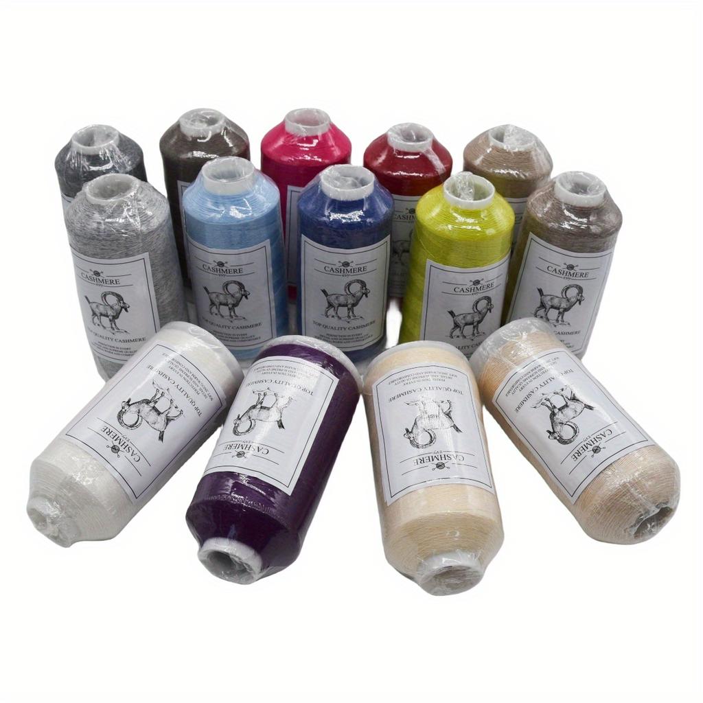 6pcs Worsted Weight Bundle (600g)  Luxury Cashmere Blend Yarn for Gloves Machine Washable Soft Wool Balls for Knitting Warm Mittens