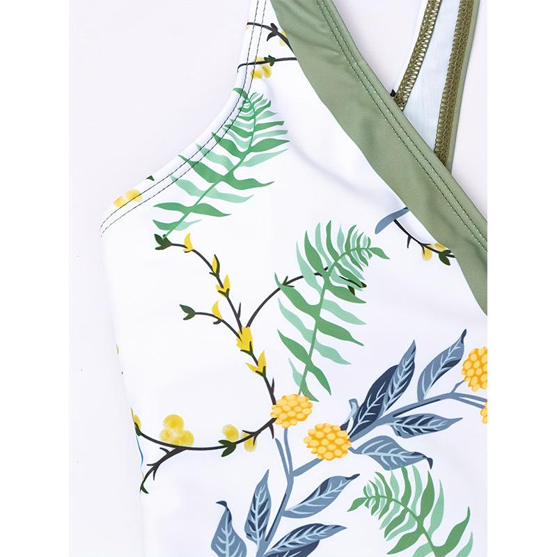 Sexy Backless European & American Style One-Piece Swimsuit with Long Skirt - Women's Two-Piece Set