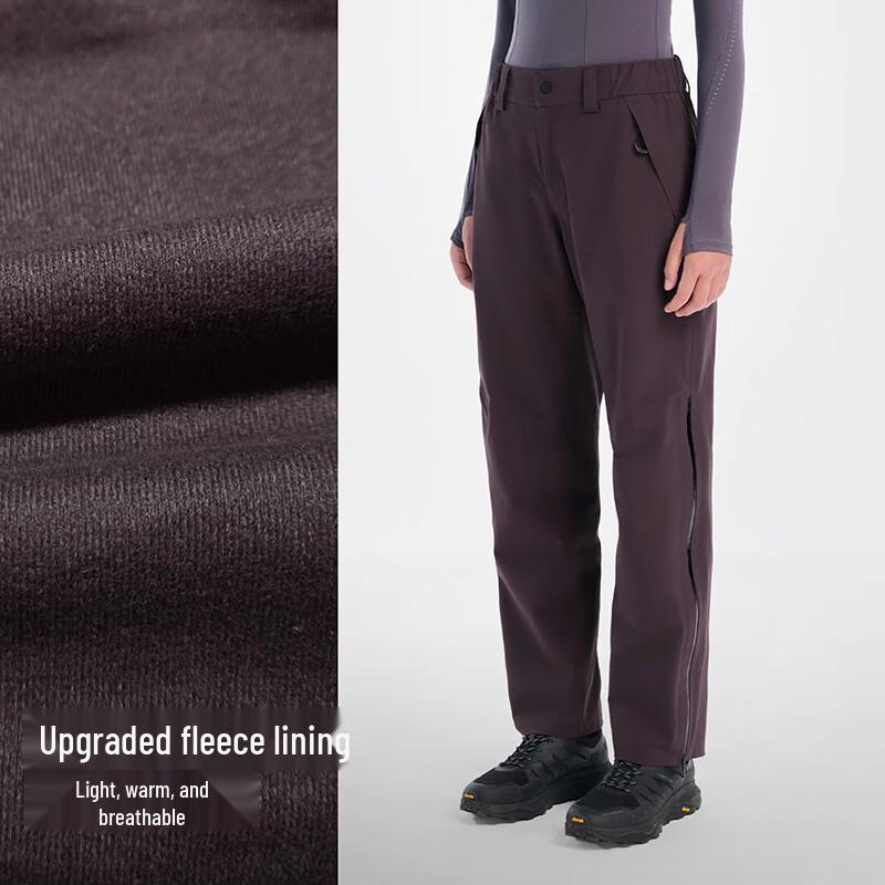 PELLIOT Unisex Fleece-Lined Waterproof Hiking Pants