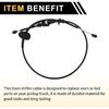 Automatic Transmission Gear Shifter Cable for Ford F-150 1992-1997 for Ford F-250 1992-1997 Auto Trans Gear Shift Control Lever Cable Metal Black