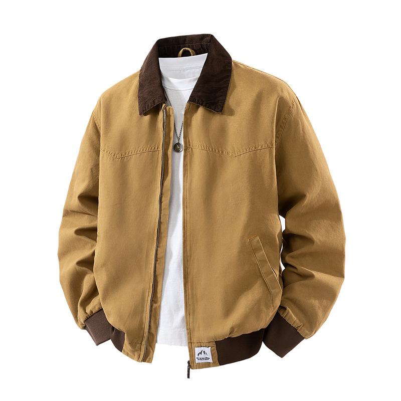 

Куртка Куртка Мужская Осень и Зима Лацканы Свободная Мальчики Досуг Спорт Красавчик Джокер Новая 3XL