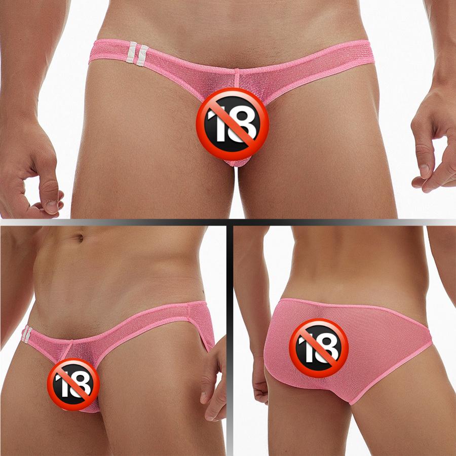 Sexy pánské tanga, tangá, jockstrap, spodní prádlo, síťované průhledné gay kalhotky, mini spodní prádlo, tanga s T-back, bikiny, tanga, plus velikost