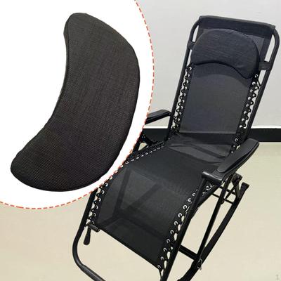 Lounger Chair Pillow Head Ergonomic Removable Soft with Strap Replacement for Outdoor Chaise