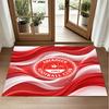 Aberdeen FC Design Crystal Velvet Rug Soft Decorative Mat for Bedroom Entrance