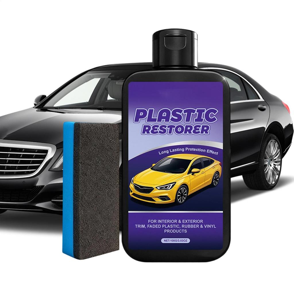 Car Scratch Repair Paste 100g With Sponge UV Barrier Paste With Sponge Fade Resistant Scratch Repair For Vehicles For Bumper