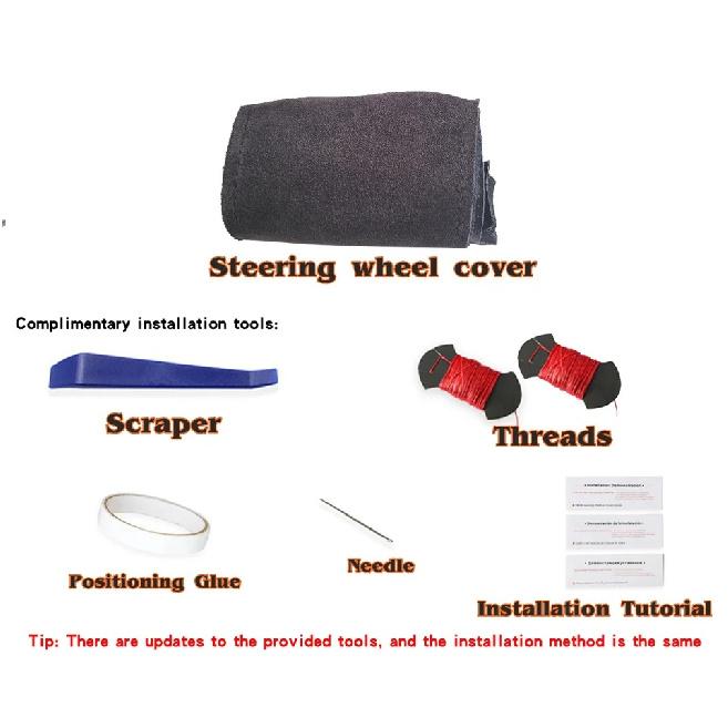 Custom Steering Wheel Braid Cover Suede 100% Fit For Volkswagen Golf 5 Mk5 GTI VW Golf 5 R32 Passat R GT 2005 Car Accessories