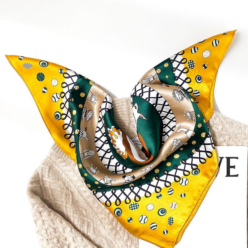 53 * 53cm Mulberry Silk Small Square Scarf Multifunctional Professional Fashion Decoration Silk Scarf For Spring And Autumn Warmth Shawl