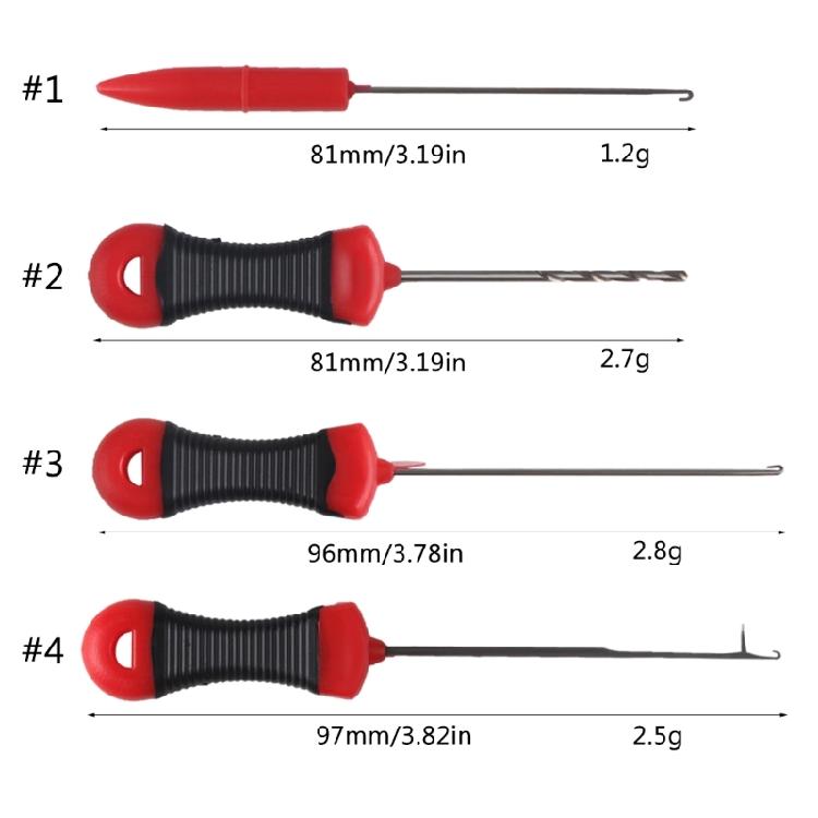 Carp Fishing Baits Equipment Set Stainless Steel Fishing Rigging Baits Needle