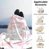 1pc, Sanrio Cinnamoroll Home Decor Flannel Blanket: Perfect Gift for Bedroom, Living Room, Travel, Camping, Car, Beach, Office Naps. Ideal Sofa Blanke