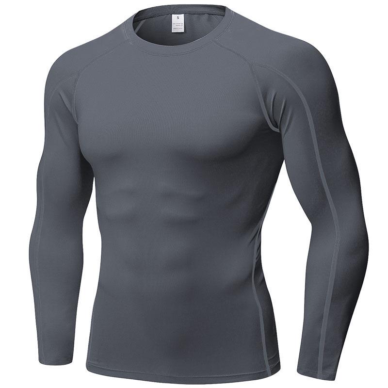 Men's PRO Quick-Dry Long Sleeve Sports Tights for Running, Training, and Basketball
