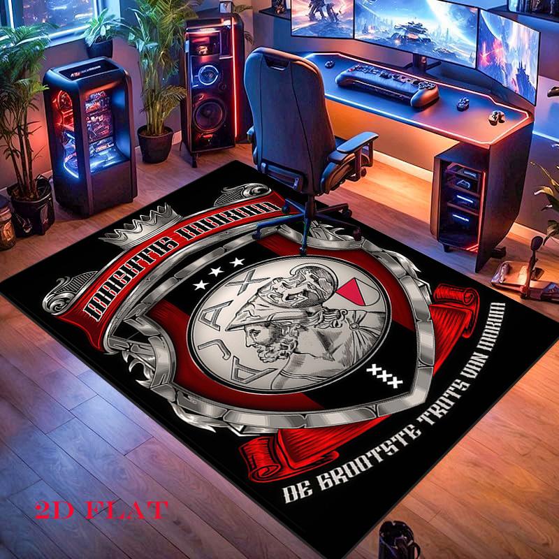 Ajax Logo Carpet Rug for Living Room Bedroom Home Sofa Decoration,Kids Play Nonslip Floor Mat