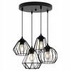 BLACK WIRE HANGING LAMP LOFT CHANDELIER MIX