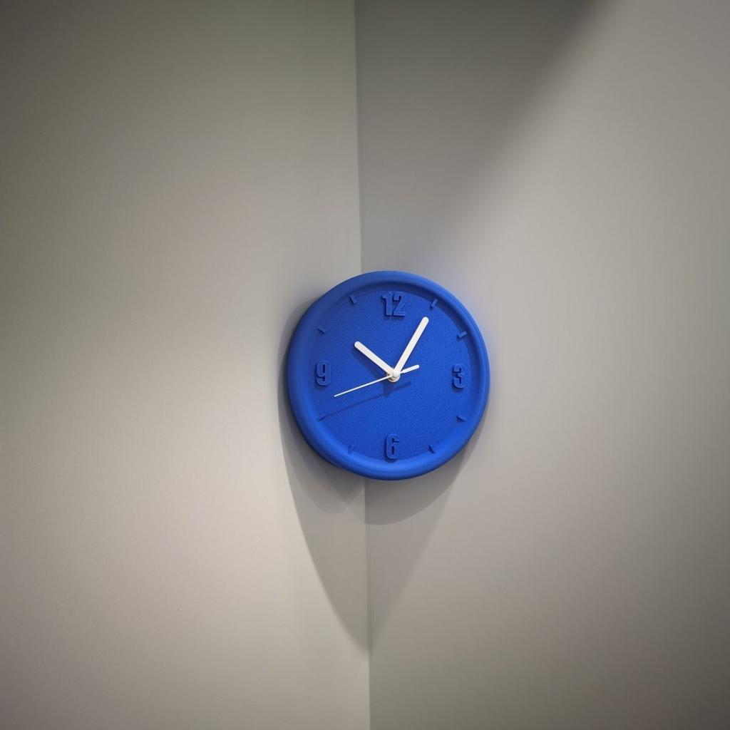 Wall Corner Clock Hole-free Scientific Artistic Sitting Living Room Study Silent Wall Hanging Clock Silent Home Decoration