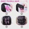 "Magic Self-Adhesive Curling Tube Set with Clips for Air and Lazy Eight-Character Bangs"