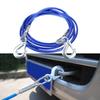 1Pcs 3-7 Tons Steel Wire Tow Ropd Traction Roping Trailer Pulls Rope With Hooks Car Tow Rope Auto Emergency Tools