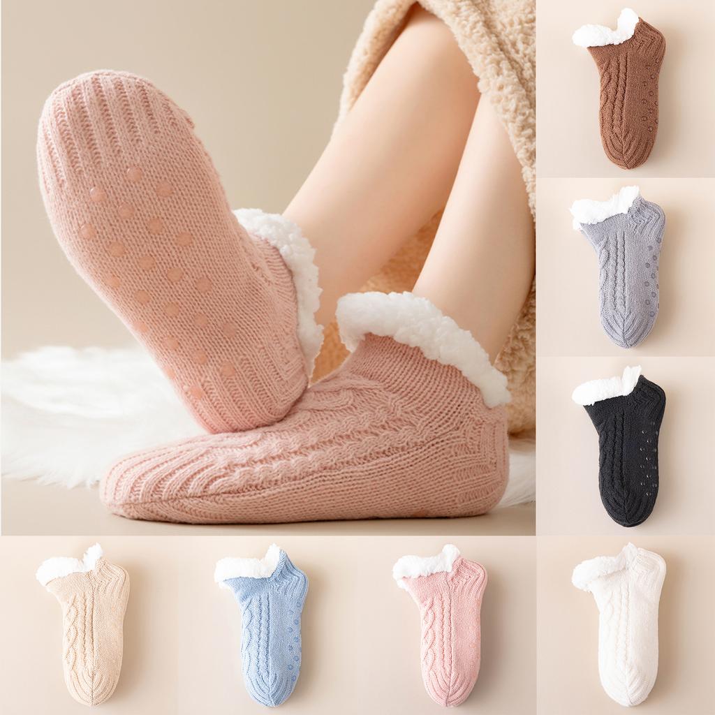 Unisex - Floor Socks with Warm, Thick Indoor Sleep Socks for Men and Women