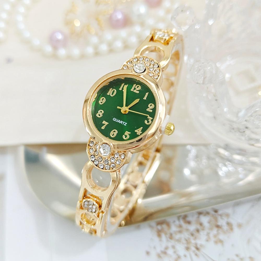 New Trendy Fashionable Rhinestone Decoration Women Watch Light Luxury Niche High-end Texture Hollowed Out Bracelet Women Watches