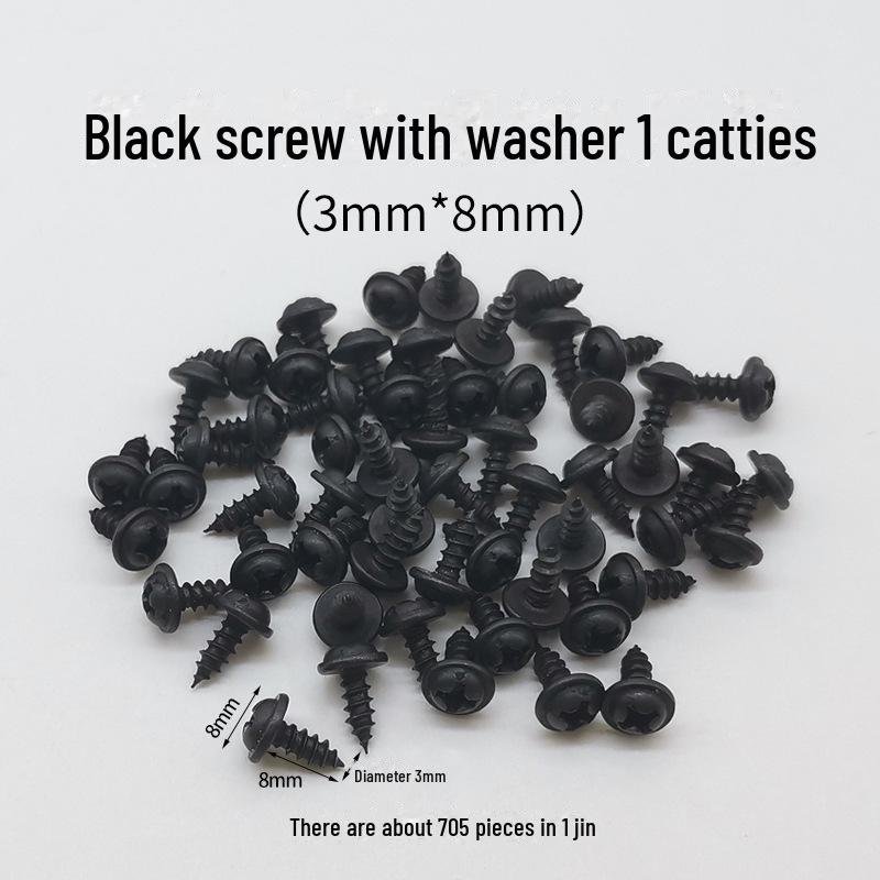 Gold and Silver Self-tapping Screw Kit with Washers, Assorted Models, 500g.